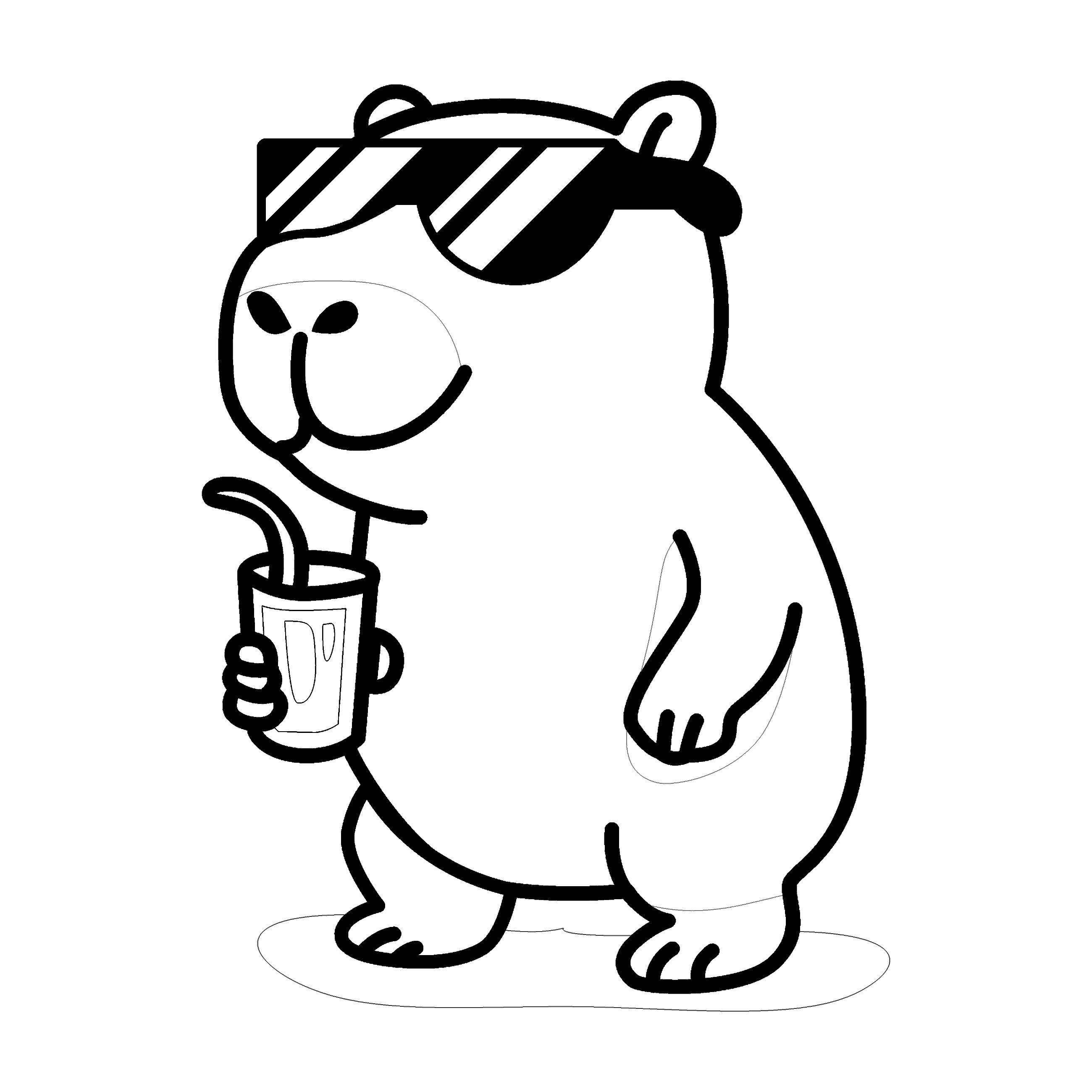 Capibara gafas de sol